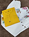 Rozey Rubi Cotton Digital Printed Kurti With Pant Dupatta Exporters In India  
